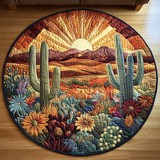 Desert Mirage Quilted Round Mat NCU0DV5112
