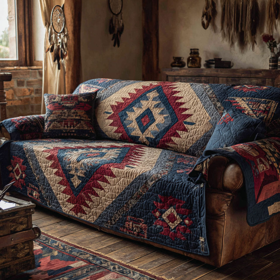 Desert Mirage Quilted Sofa Cover NCU0TV861