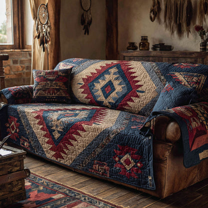 Desert Mirage Quilted Sofa Cover NCU0TV861