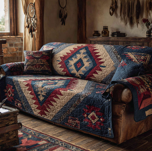 Desert Mirage Quilted Sofa Cover NCU0TV861