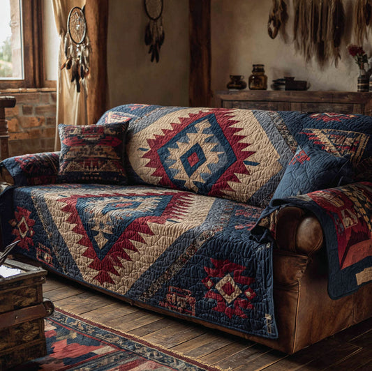 Desert Mirage Quilted Sofa Cover NCU0TV861