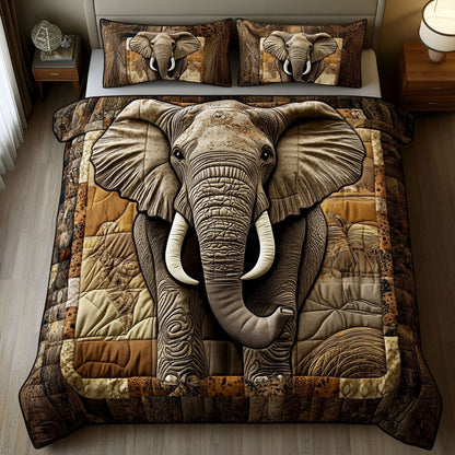 Desert Monarch 3-Piece Quilted Bedding Set NCU0NT4602