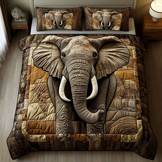 Desert Monarch 3-Piece Quilted Bedding Set NCU0NT4602