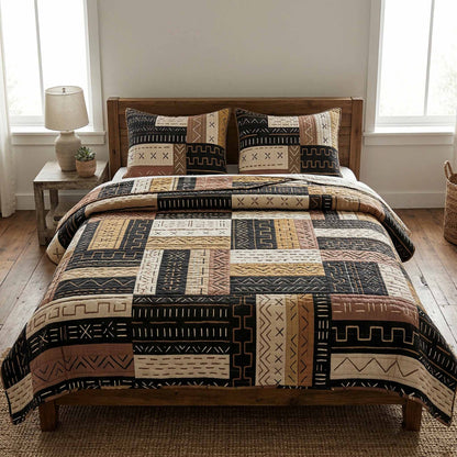 Desert Patch 3-Piece Quilted Bedding Set NCU0XD2727
