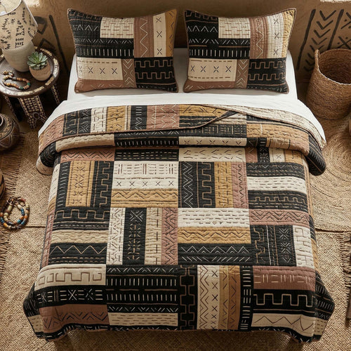 Desert Patch 3-Piece Quilted Bedding Set NCU0XD2727