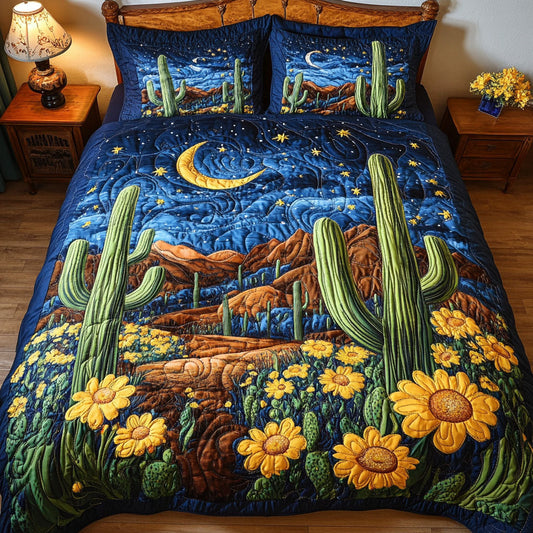 Desert Path 3-Piece Quilted Bedding Set NCU0NT5321