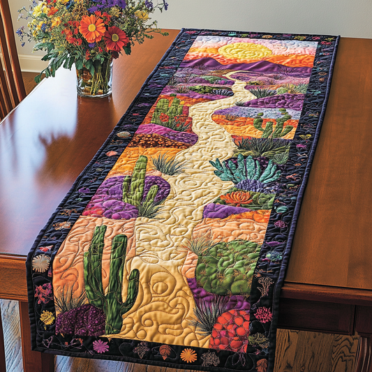 Desert Pathway Quilted Table Runner NCU0VL1499