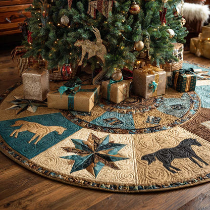 Desert Pine Christmas Quilted Tree Skirt NCU0NT11218