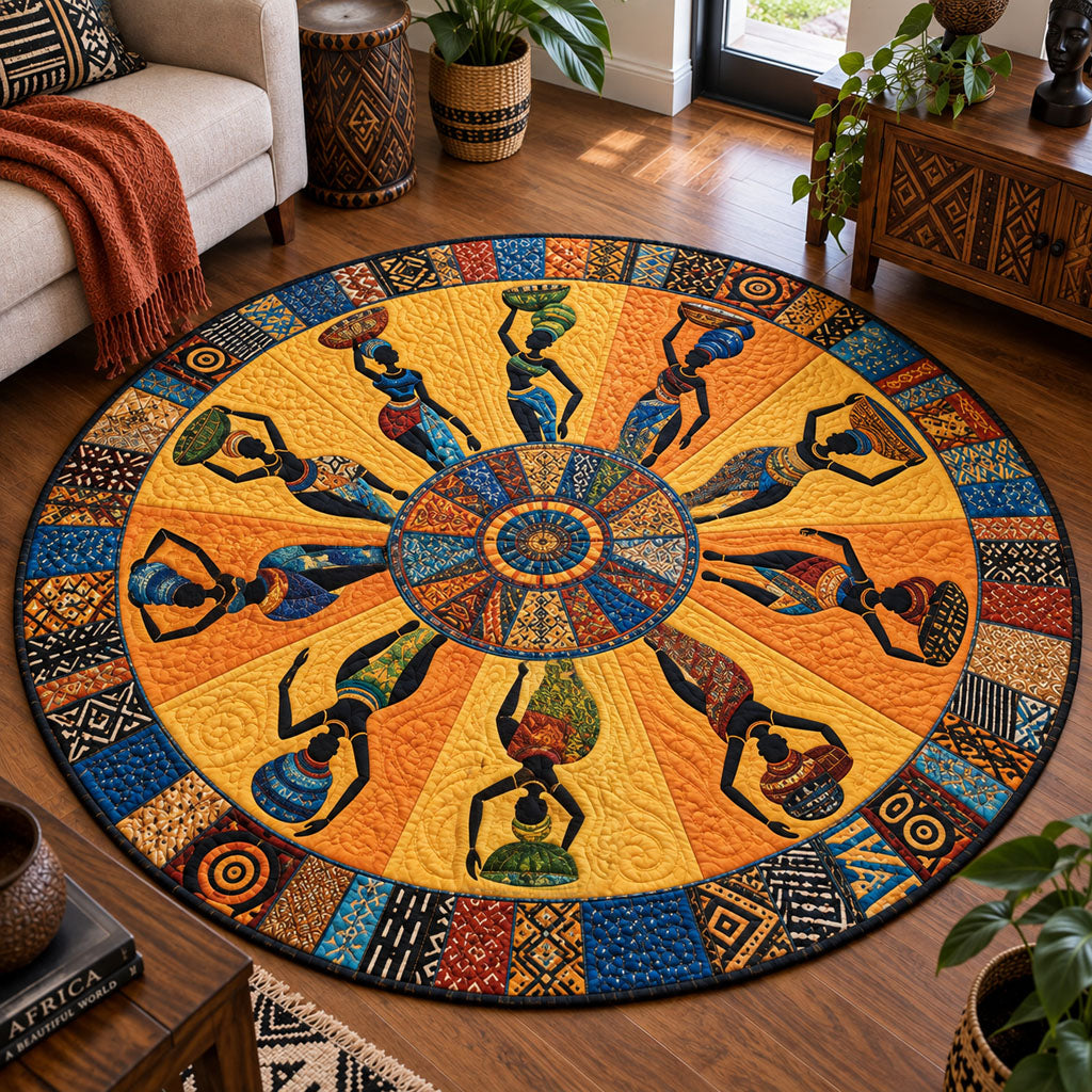 Desert Queen Quilted Round Mat NCU0PT12064