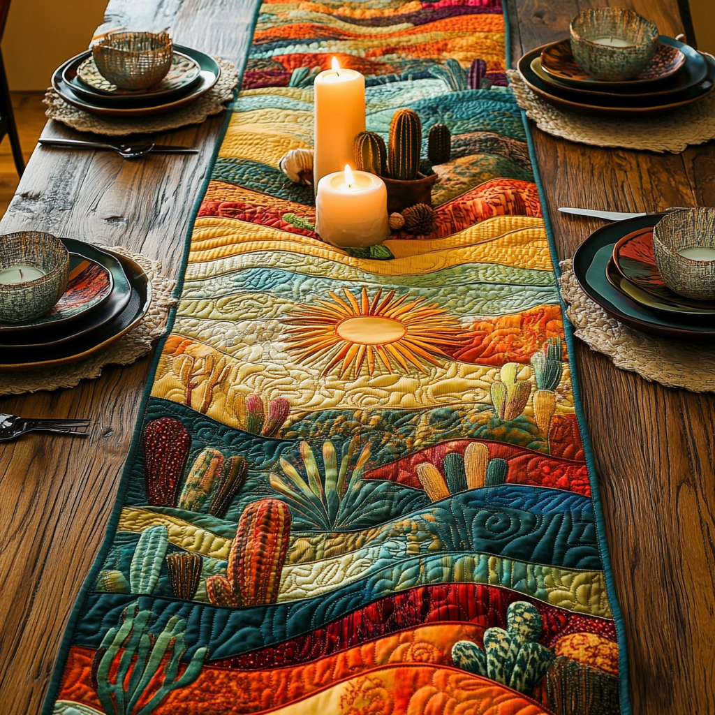 Desert Radiance Quilted Table Runner NCU0VH3415