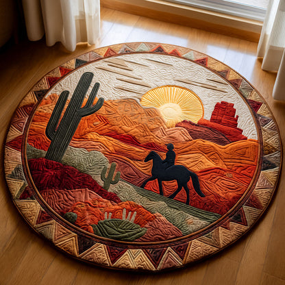 Desert Ride Quilted Round Mat NCU0TV046