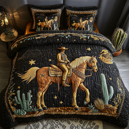 Desert Rider 3-Piece Quilted Bedding Set NCU0VH3160