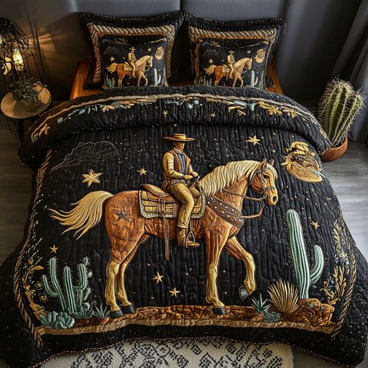 Desert Rider 3-Piece Quilted Bedding Set NCU0VH3160