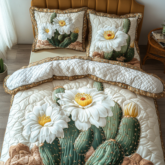 Desert Rose 3-Piece Quilted Bedding Set NCU0DK6622