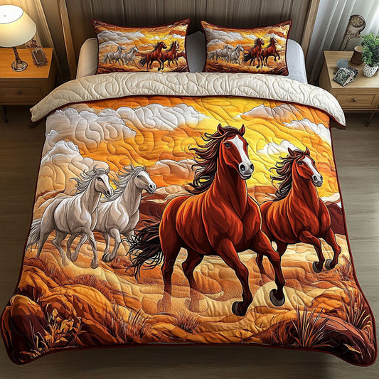 Desert Run 3-Piece Quilted Bedding Set NCU0NT3736