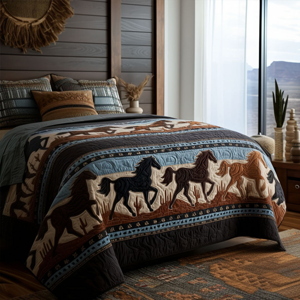 Desert Run 3-Piece Quilted Bedding Set NCU0PT11176