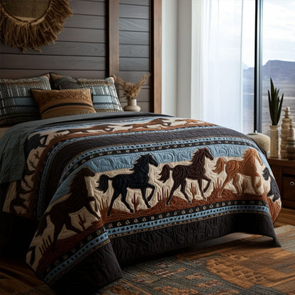 Desert Run 3-Piece Quilted Bedding Set NCU0PT11176