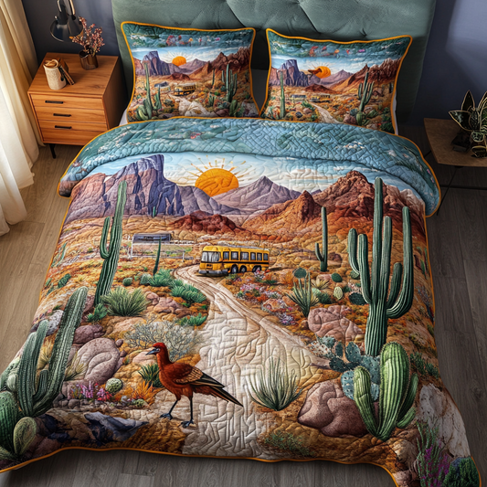 Desert Serenity 3-Piece Quilted Bedding Set NCU0VH4527