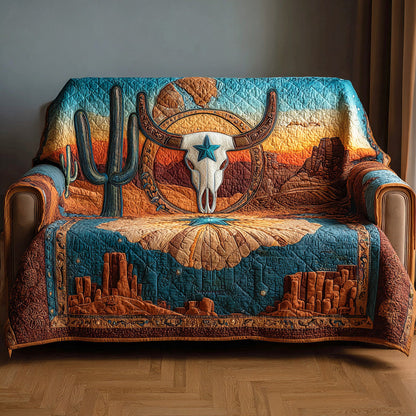 Desert Skull Spirit Quilted Sofa Cover NCU0TD1398