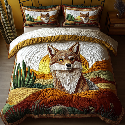 Desert Spirit 3-Piece Quilted Bedding Set NCU0DK6589