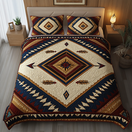 Desert Spirit 3-Piece Quilted Bedding Set NCU0DK8966
