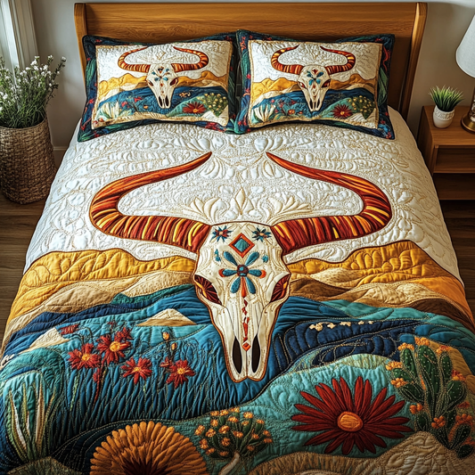 Desert Spirit 3-Piece Quilted Bedding Set NCU0DV4953