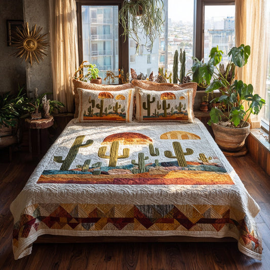 Desert Spirit 3-Piece Quilted Bedding Set NCU0DV8817