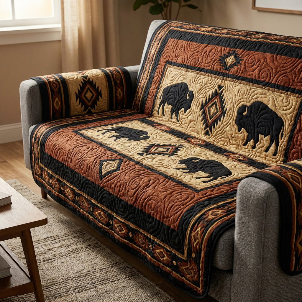 Desert Spirit Quilted Sofa Cover NCU0TV1607