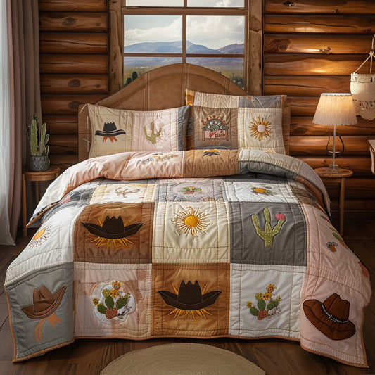 Desert Star 3-Piece Quilted Bedding Set NCU0DV7265