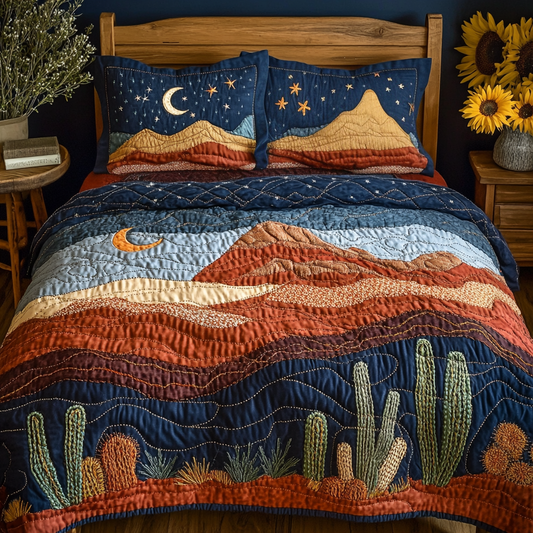 Desert Star 3-Piece Quilted Bedding Set NCU0VL1704