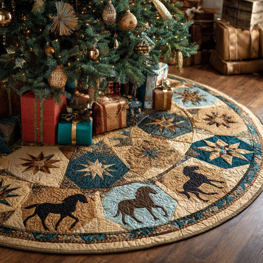 Desert Star Christmas Quilted Tree Skirt NCU0NT11219