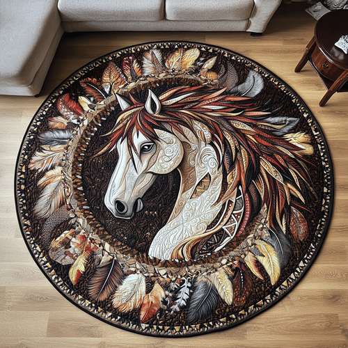 Desert Storm Quilted Round Mat NCU0VH2868