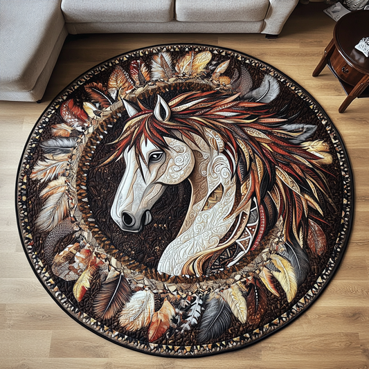 Desert Storm Quilted Round Mat NCU0VH2868