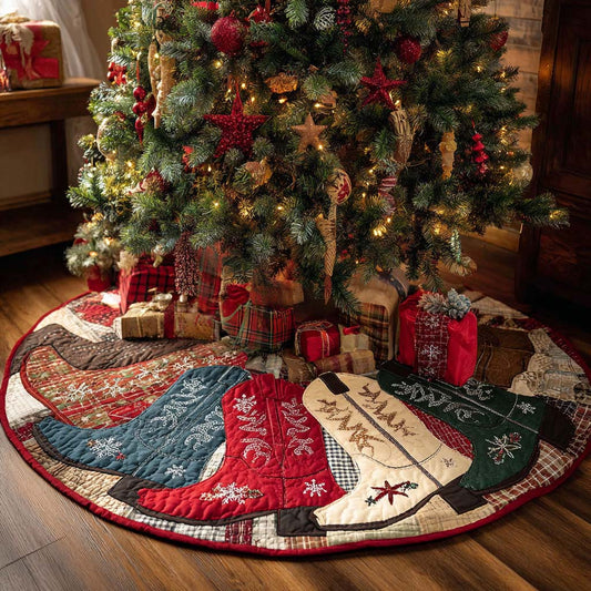 Desert Stride Christmas Quilted Tree Skirt NCU0NT11206