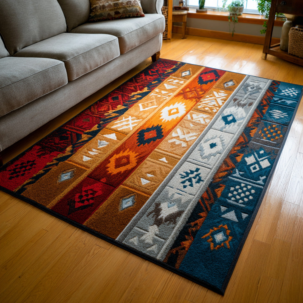 Desert Stripes Area Rug NCU0VL3259 – Vantique