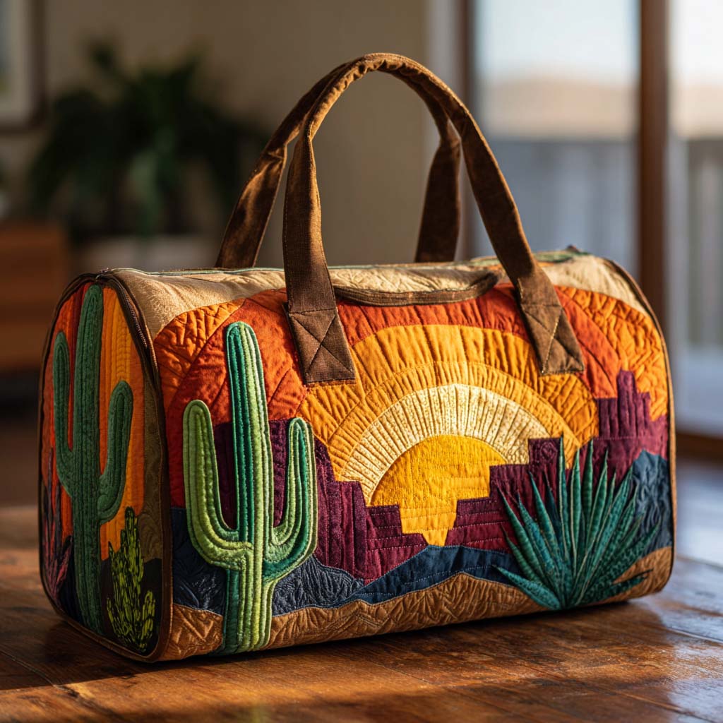 Desert Sunrise Quilted Duffle Bag NCU0XD411
