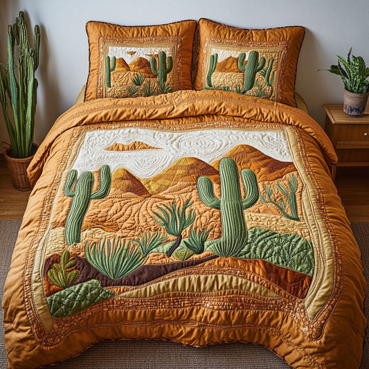 Desert Sunset 3-Piece Quilted Bedding Set NCU0NT4166