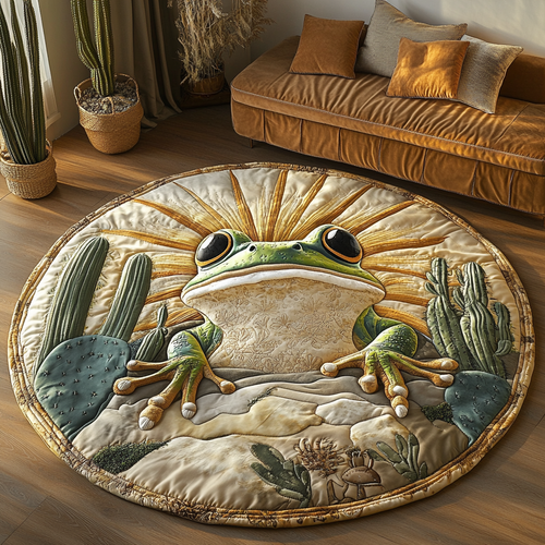 Desert Toad Quilted Round Mat NCU0DV5593