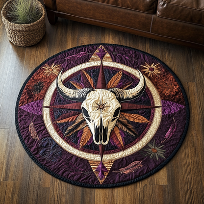 Desert Totem Quilted Round Mat NCU0VH5979