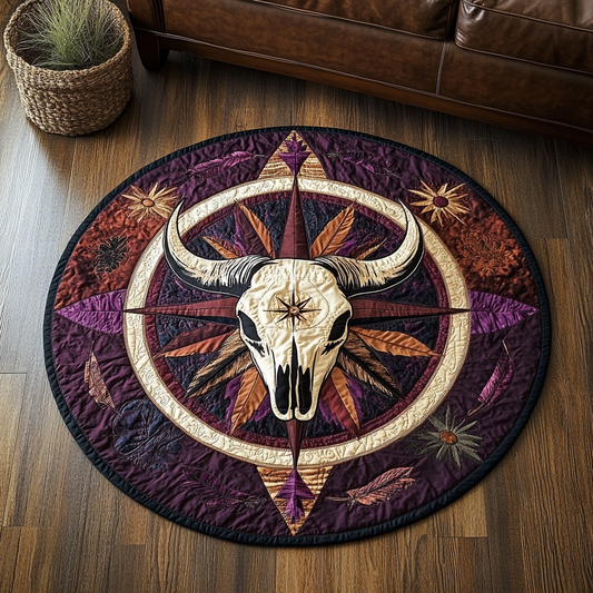 Desert Totem Quilted Round Mat NCU0VH5979