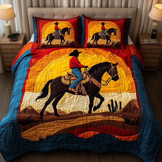 Desert Trail 3-Piece Quilted Bedding Set NCU0DK6754