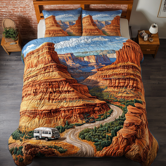 Desert Trail 3-Piece Quilted Bedding Set NCU0VH4356