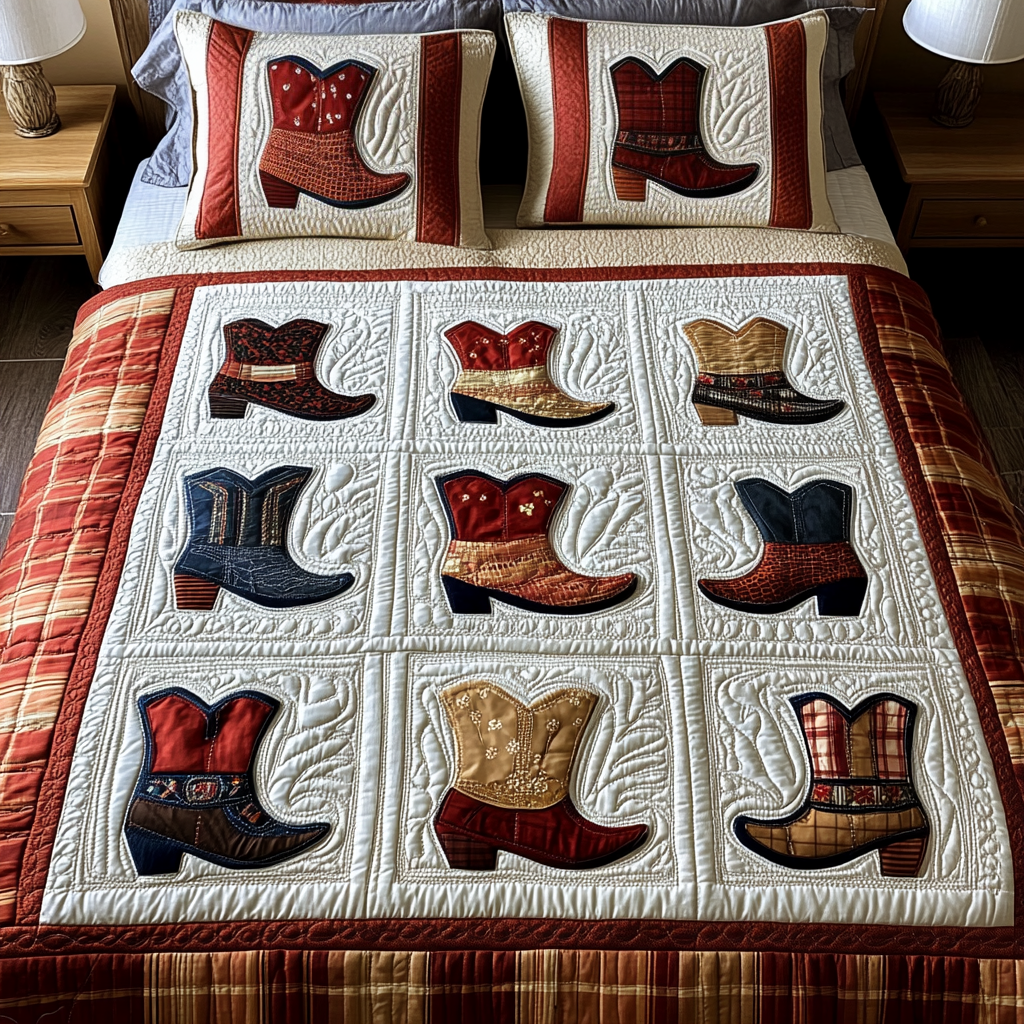 Desert Vibes 3-Piece Quilted Bedding Set NCU0DK7269