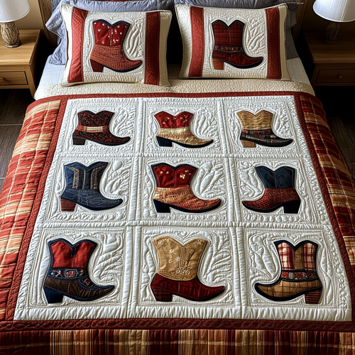 Desert Vibes 3-Piece Quilted Bedding Set NCU0DK7269
