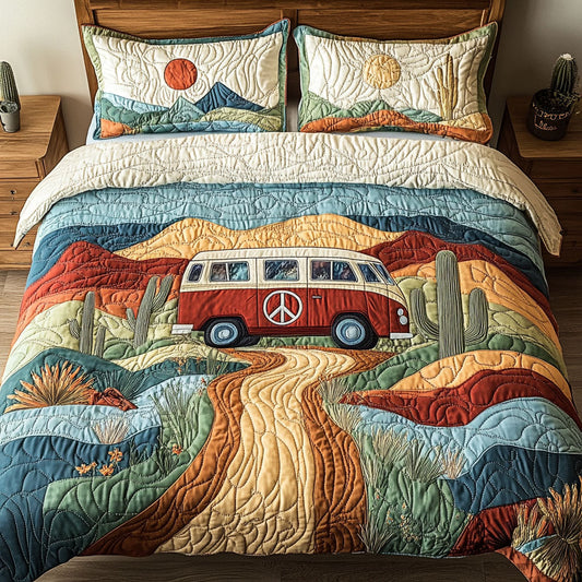 Desert Wanderer 3-Piece Quilted Bedding Set NCU0PT6123