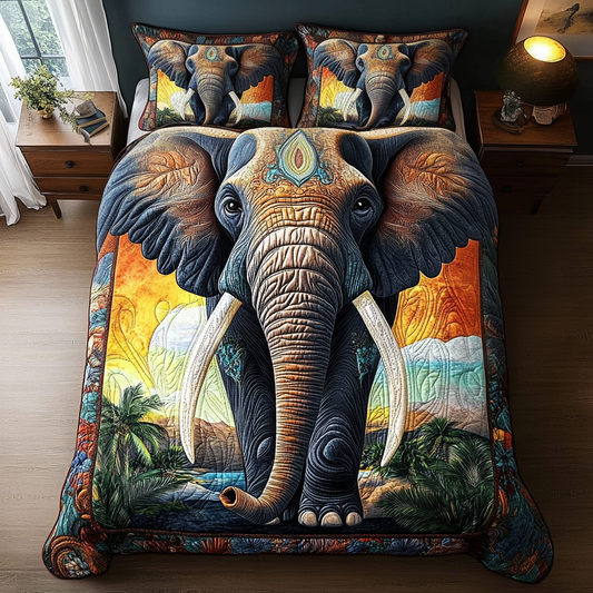 Desert Wanderer 3-Piece Quilted Bedding Set NCU0DV3545