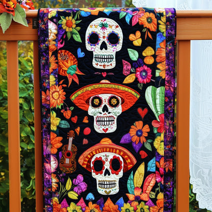 Dia De Los Muertos Elegance Quilted Table Runner NCU0PT2097