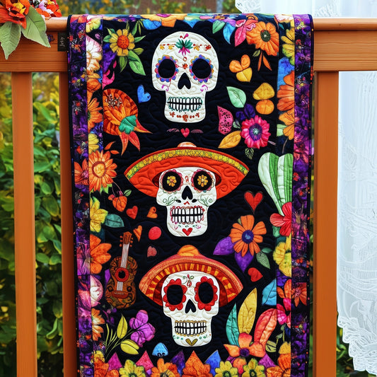 Dia De Los Muertos Elegance Quilted Table Runner NCU0PT2097