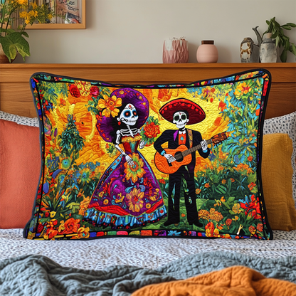 Dia De Los Muertos Quilted Bedding Pillow Case NCU0DK2037