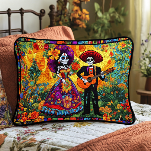 Dia De Los Muertos Quilted Bedding Pillow Case NCU0DK2037